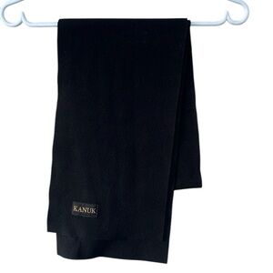 Vintage Kanuk Fleece Scarf Black Unisex 9” x 60”